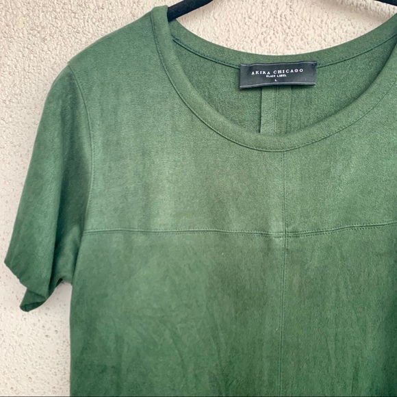 Green Akira t shirt dress - Picture 2 of 4